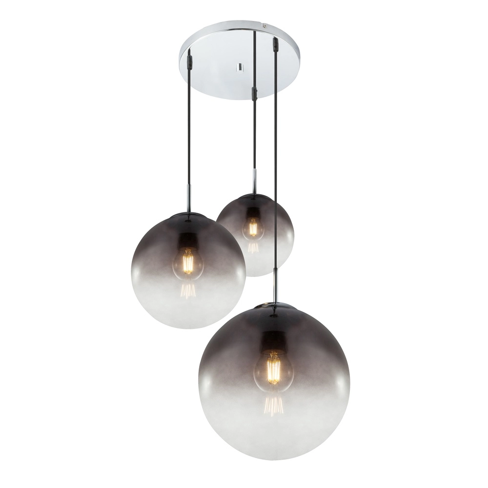 Lampe pendante à 3 lampes Varus Chrome