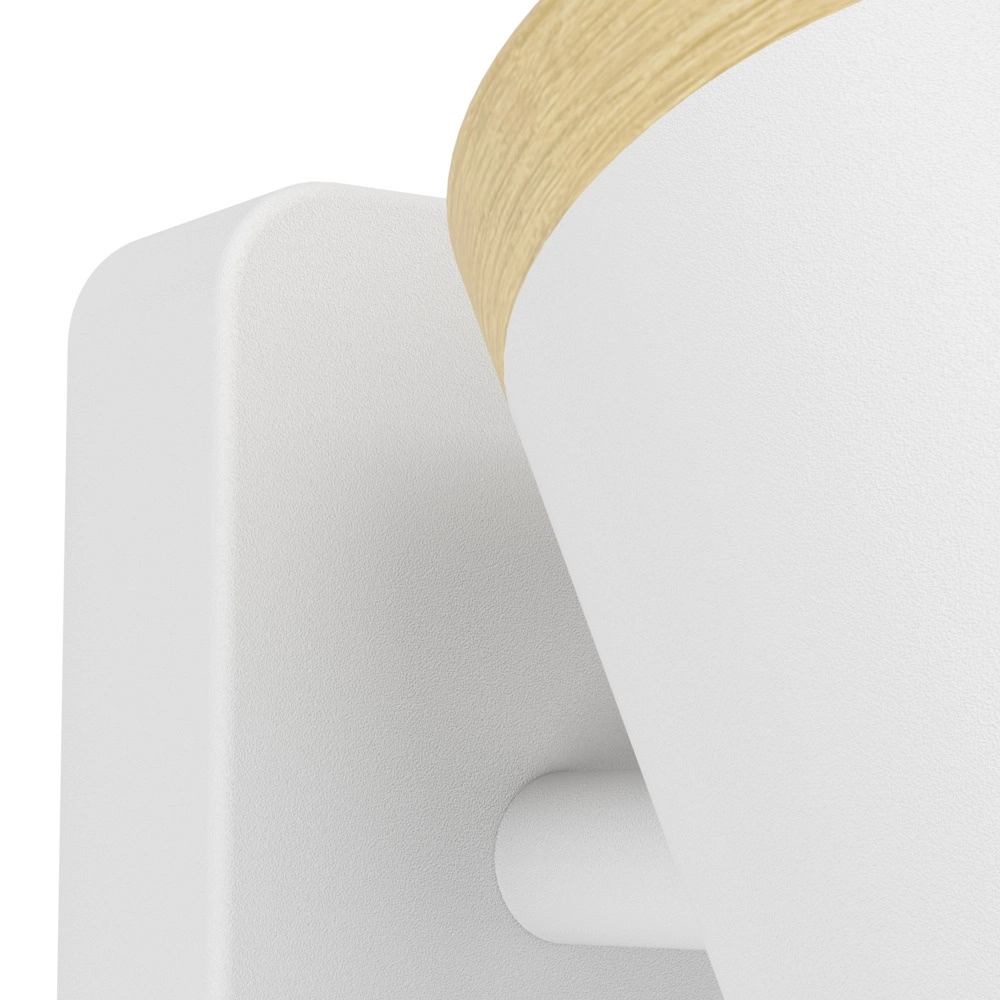 Applique murale Consuma Simple blanc avec bois Eglo 9008606323678