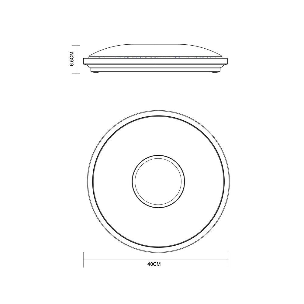 Plaffoniere Connor design blanc ajustable Ø 40cm Globo 9007371386499