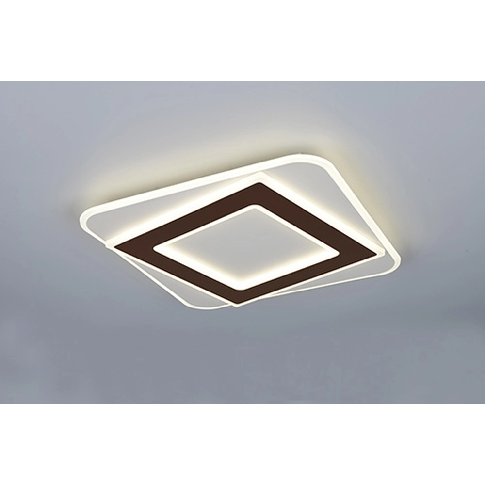 Lampe de plafond Yomi marron moka carré Trio 4017807704273