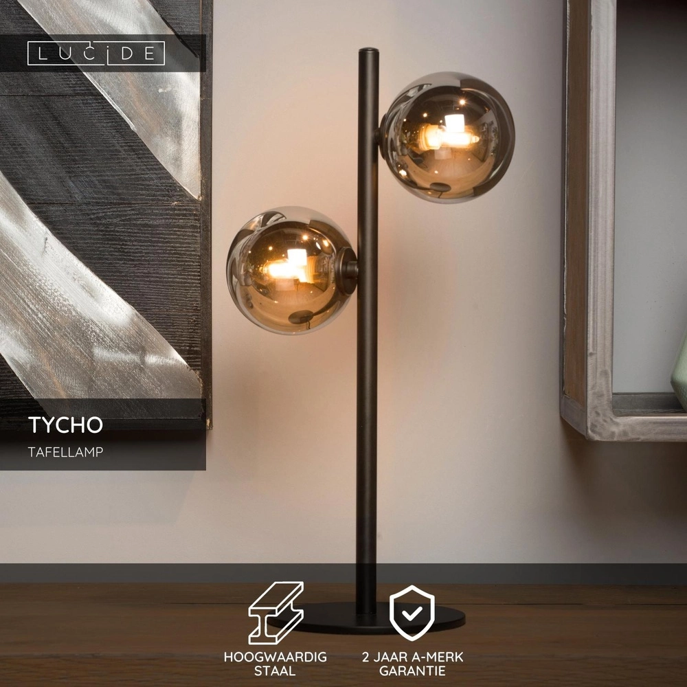 Lampe de table Tycho Noir Lucide 5411212450975