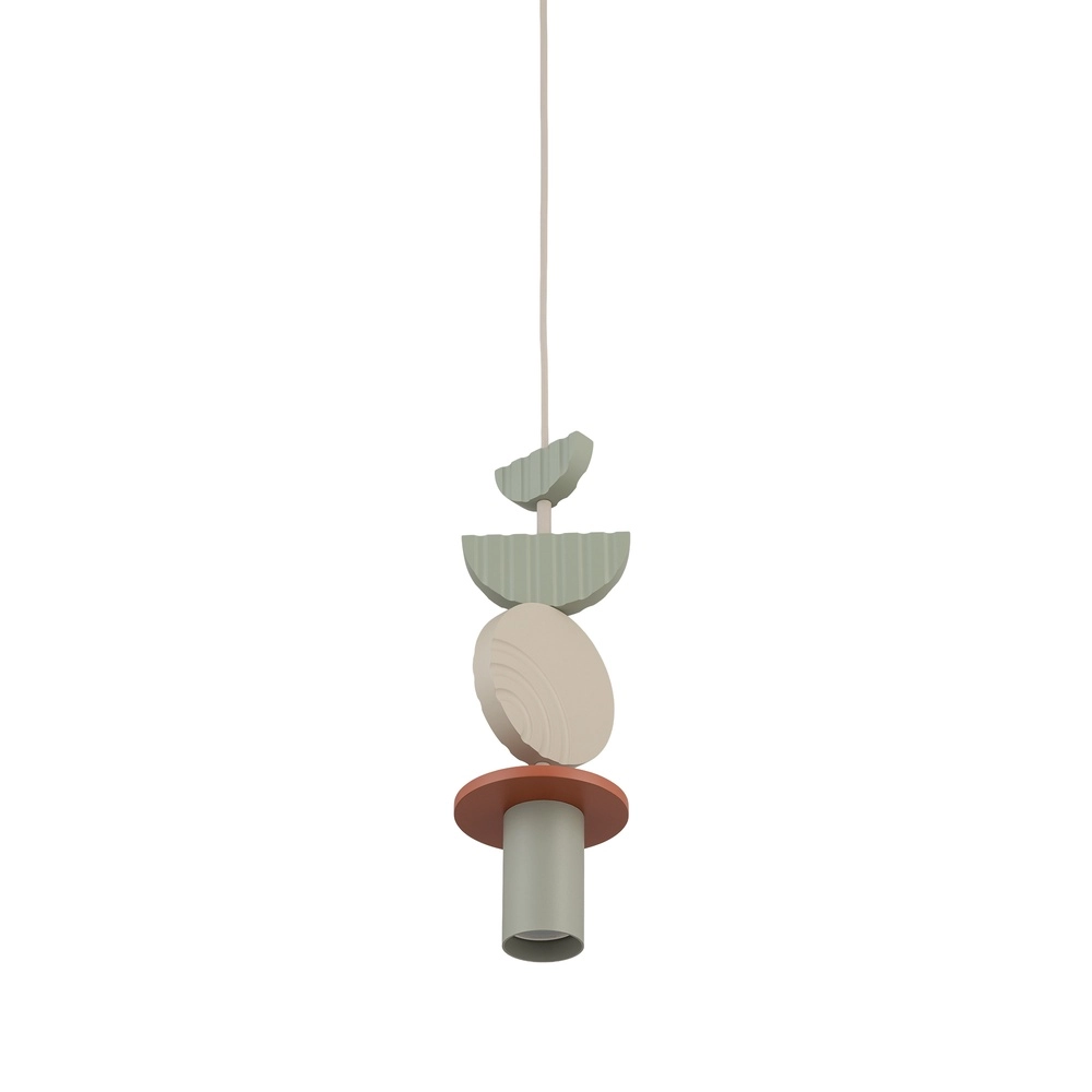 Lampe pendante unique Drops Color Vert sauge Lyora 5903139111935
