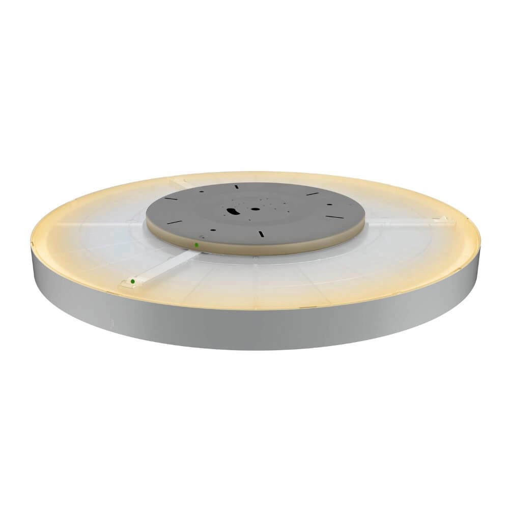 Plafonnier / Lampe suspendue Medo 90 gris - CCT - Ø 90cm SLV 4024163276627