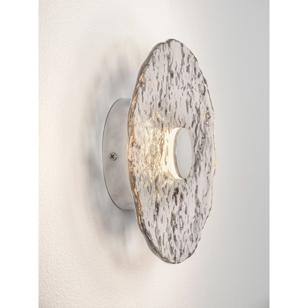 Lampe murale Delion Chrome avec verre Lyora 5212063503359