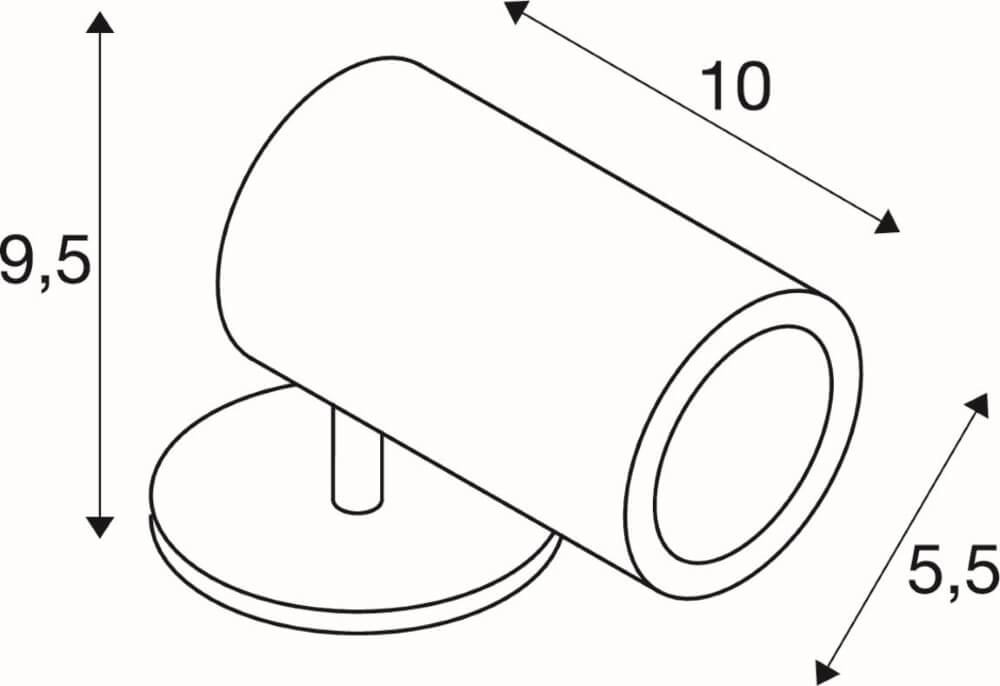 Spot extérieur sur pied Helia 6,5 W SLV 4024163190275