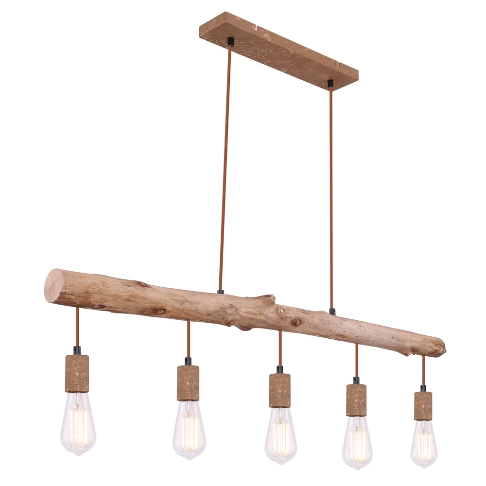 Lampe pendante de salle à manger Jakob brun rouille