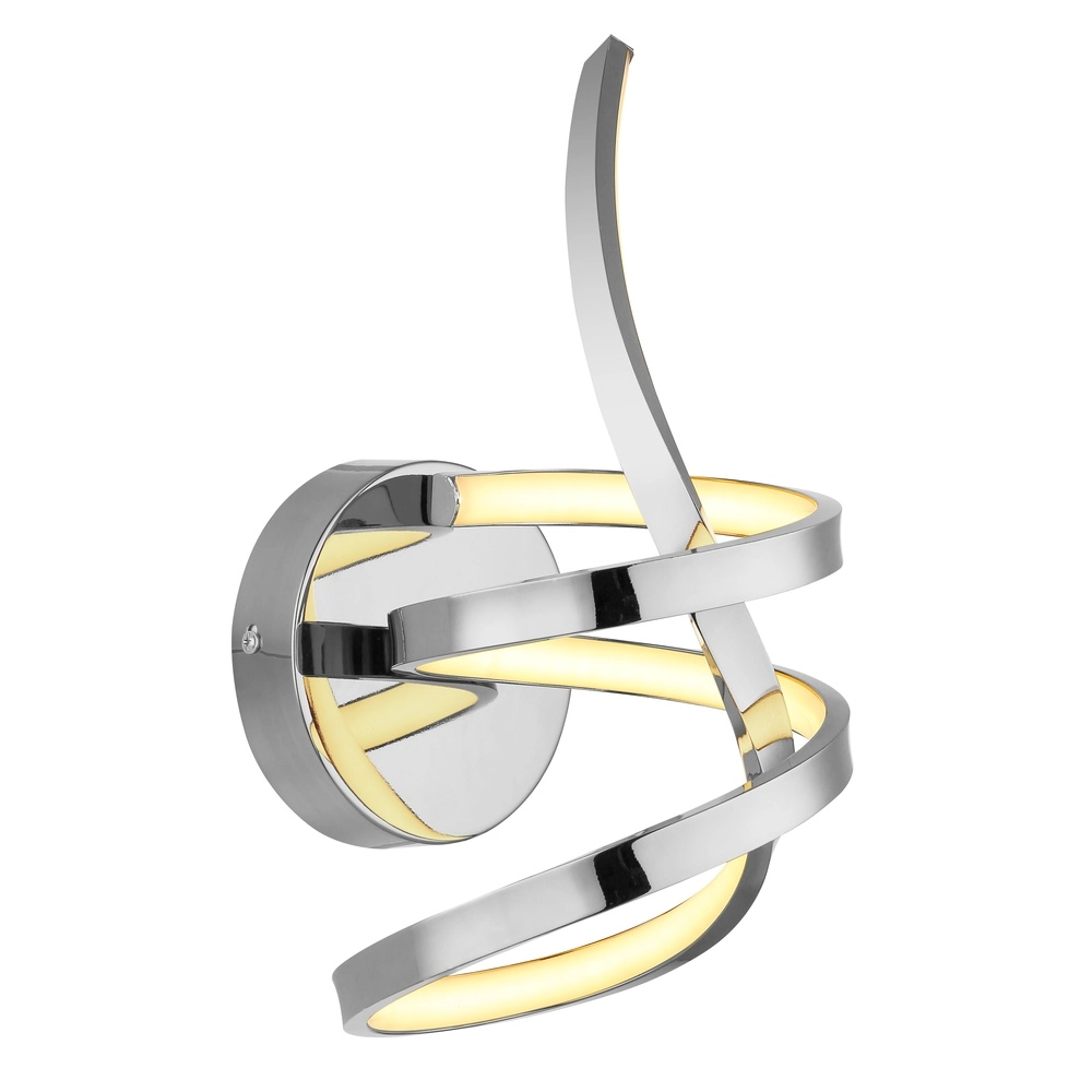 Lampe murale à boucle Iduna Chrome