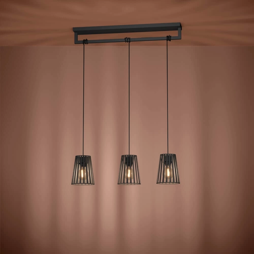 Lampe suspendue noire Bogota 3 lumières Stars of Light 9008606220755