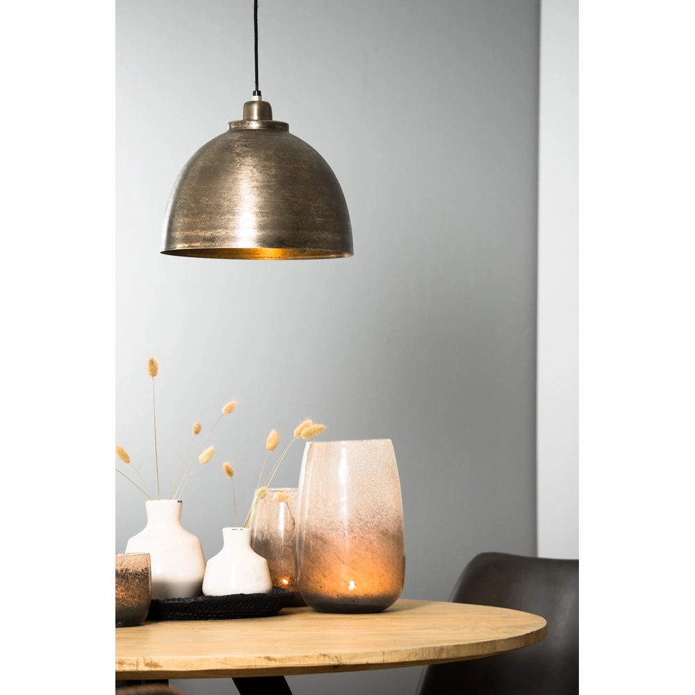 Lampe suspendue Kylie gris argenté Ø 30cm Light & Living 8717807203788