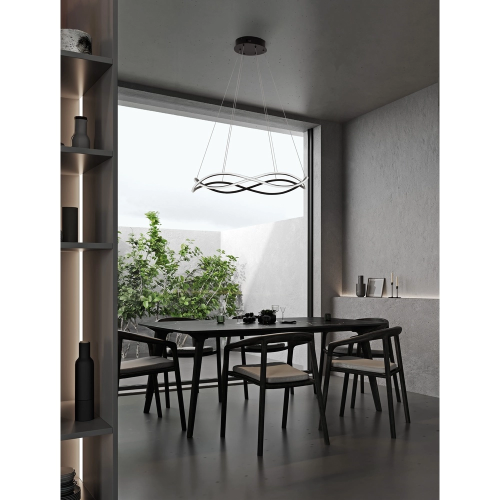 Suspension design Jinal noir Ø 80cm Lyora 5212017438744