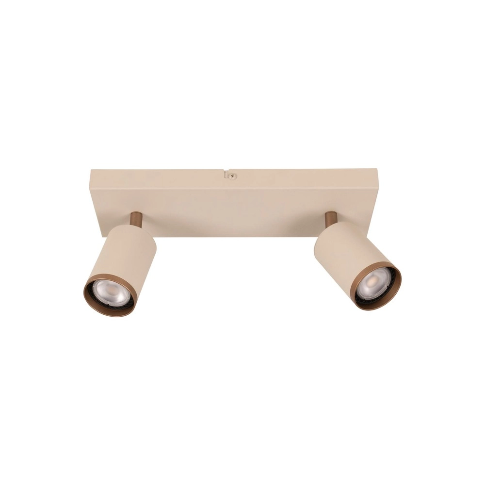 Projecteur de plafond Regina 2-taupe clair avec brun café