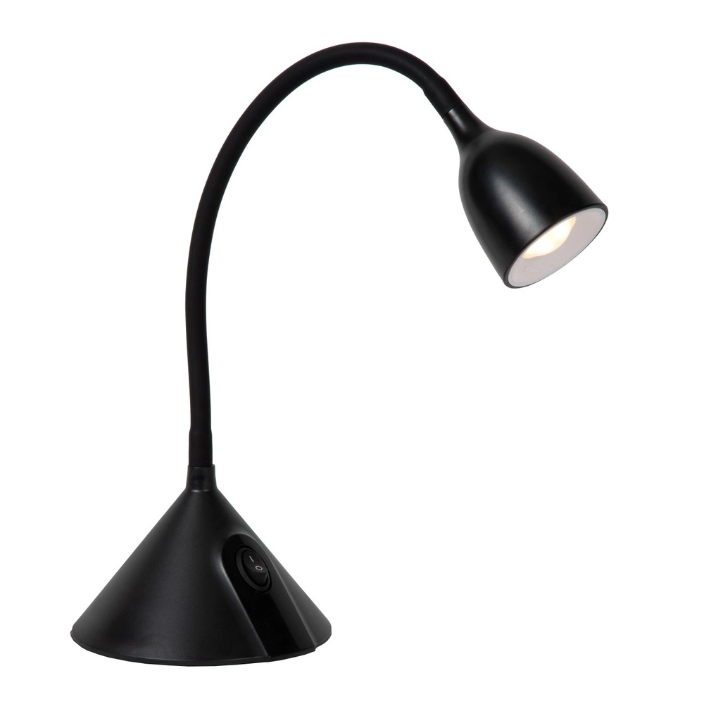 Lampe de bureau noire Milo LED 3,2W Lucide 5411212185891