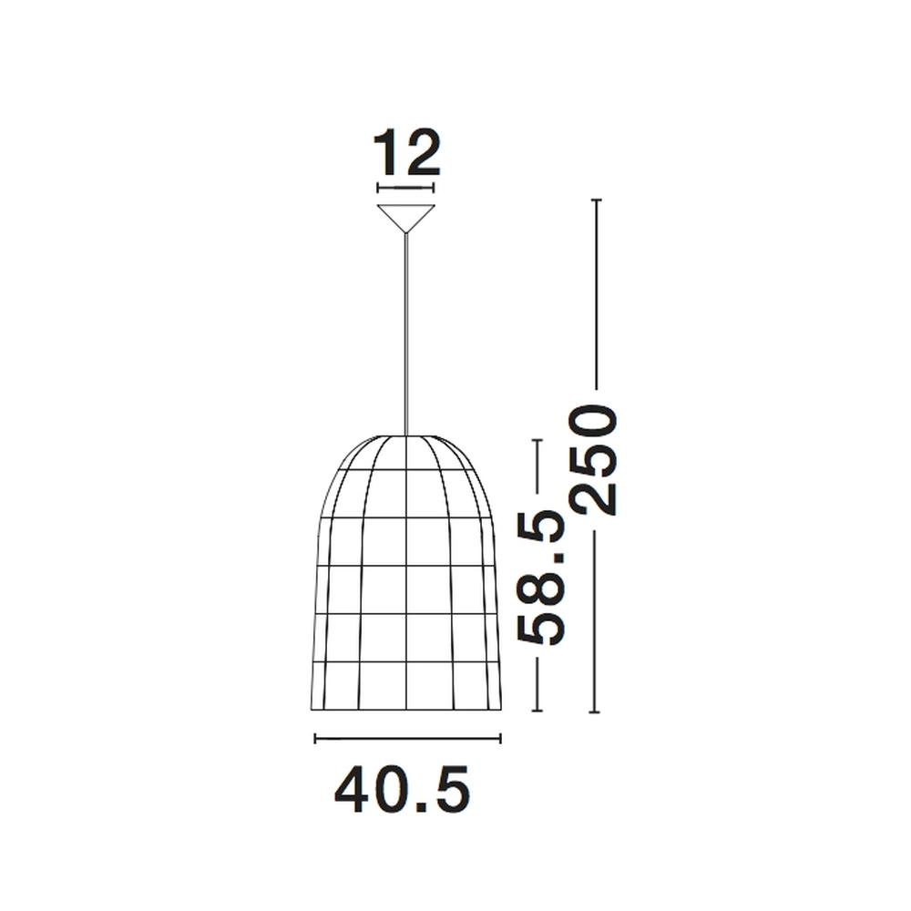 Suspension Aurora blanc Ø 40,5cm Lyora 5212017416568