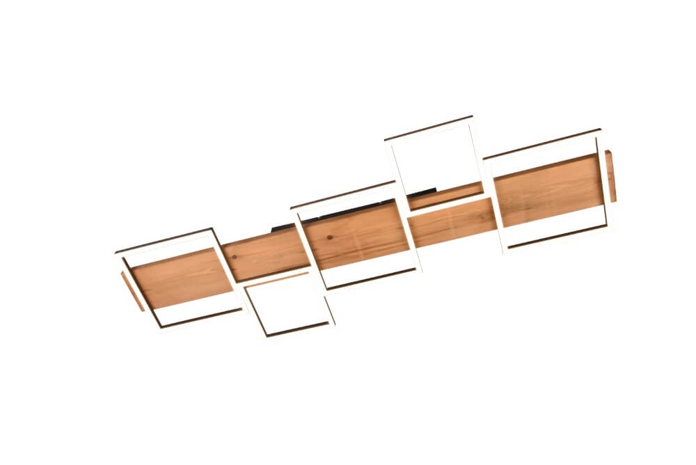 Plafonnier LED en bois Harper 5 lumières Trio 4017807524987