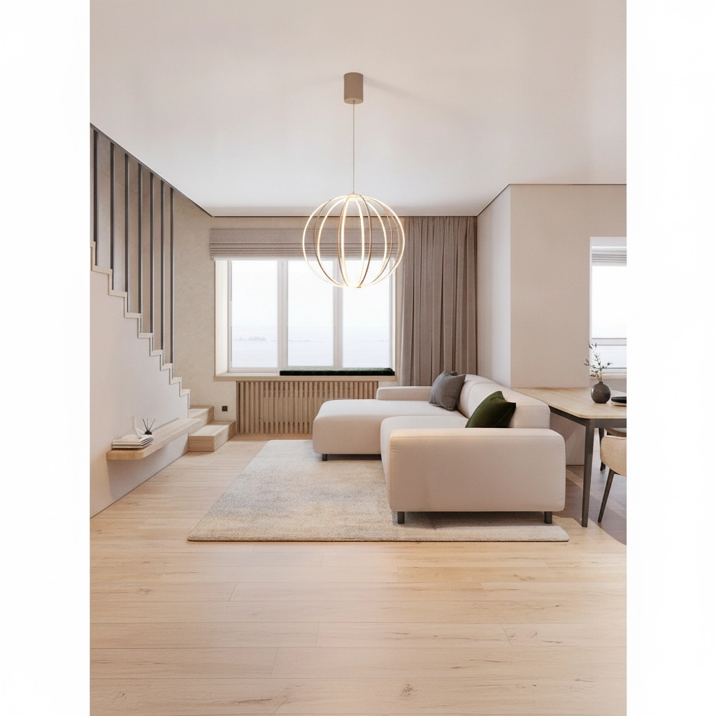 Lampe suspendue Brea beige Ø 50cm