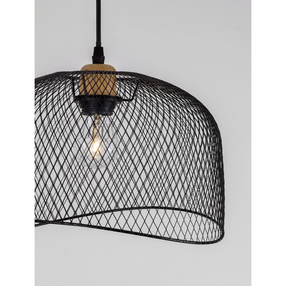 Lampe cage Lyron noir Lyora 5212017436351