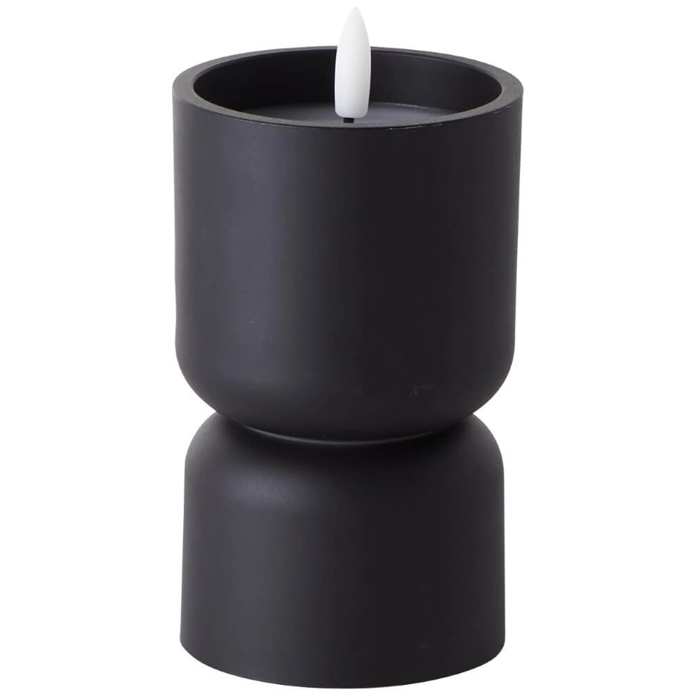 Lampe bougie Lovere noir 15cm Brilliant 4004353435430