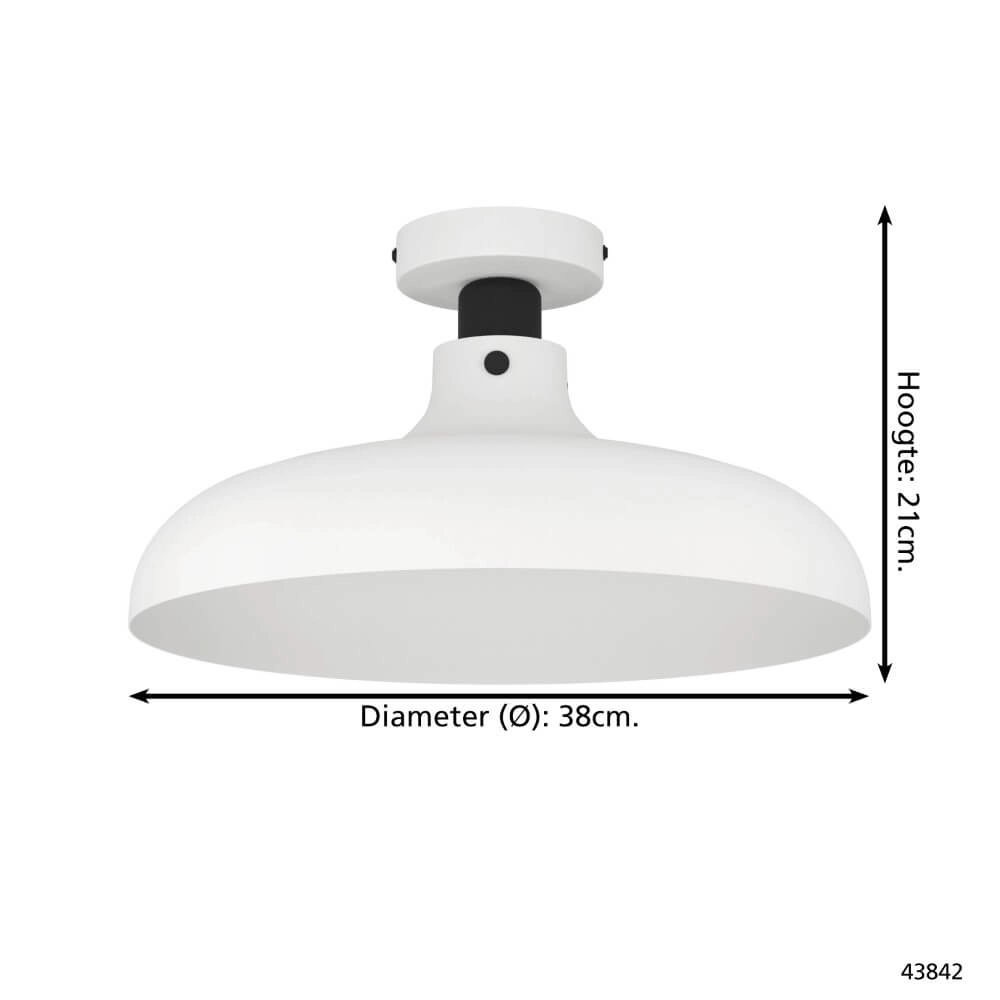 Plafonnier gris Matlock Ø 38 cm Eglo 9002759438425