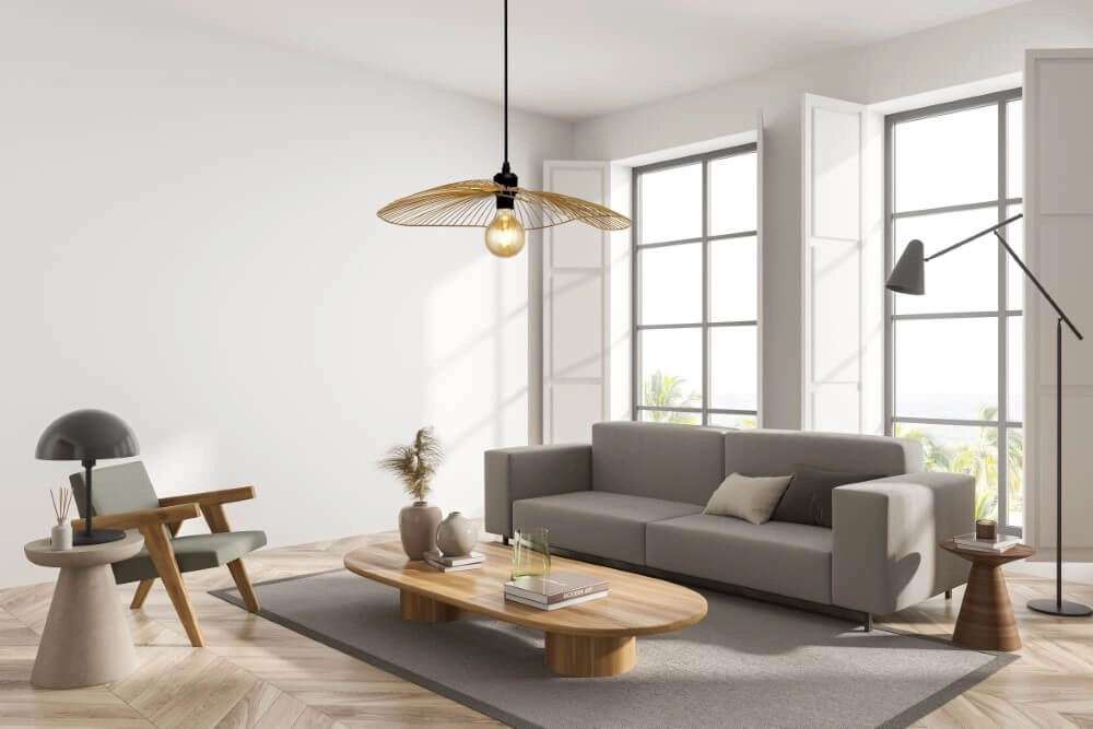 Lampe suspendue Wave conception noire Searchlight 5053423250410