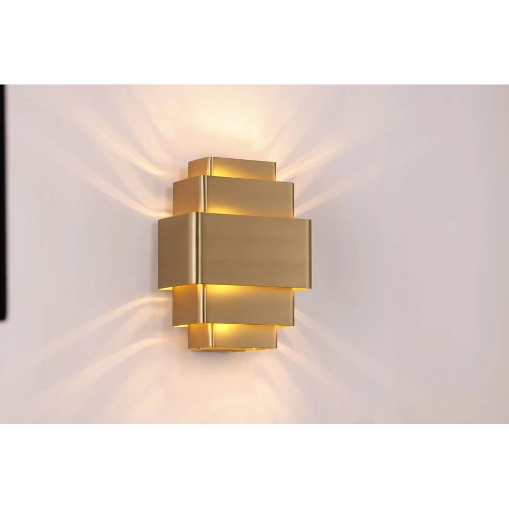 Applique murale design Layers bronze