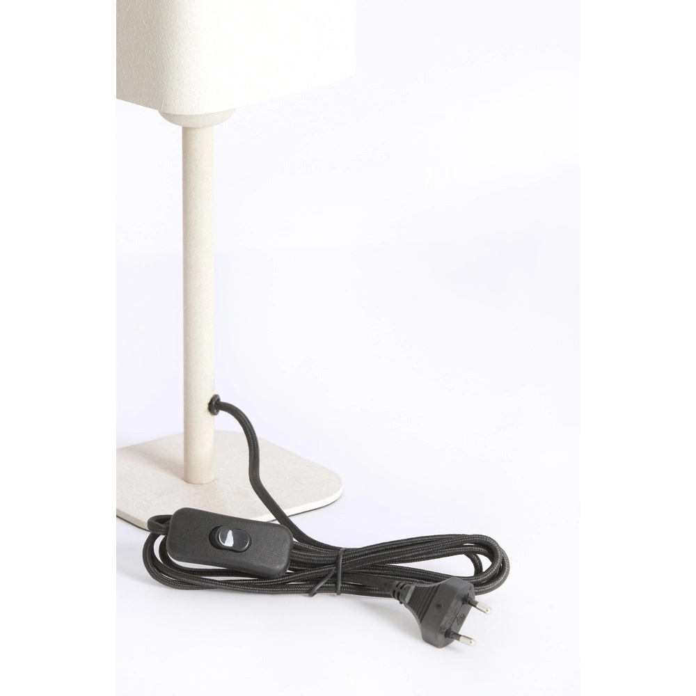 Lampe de chevet Elenie 13x13cm - crème mate Light & Living 8717807818647