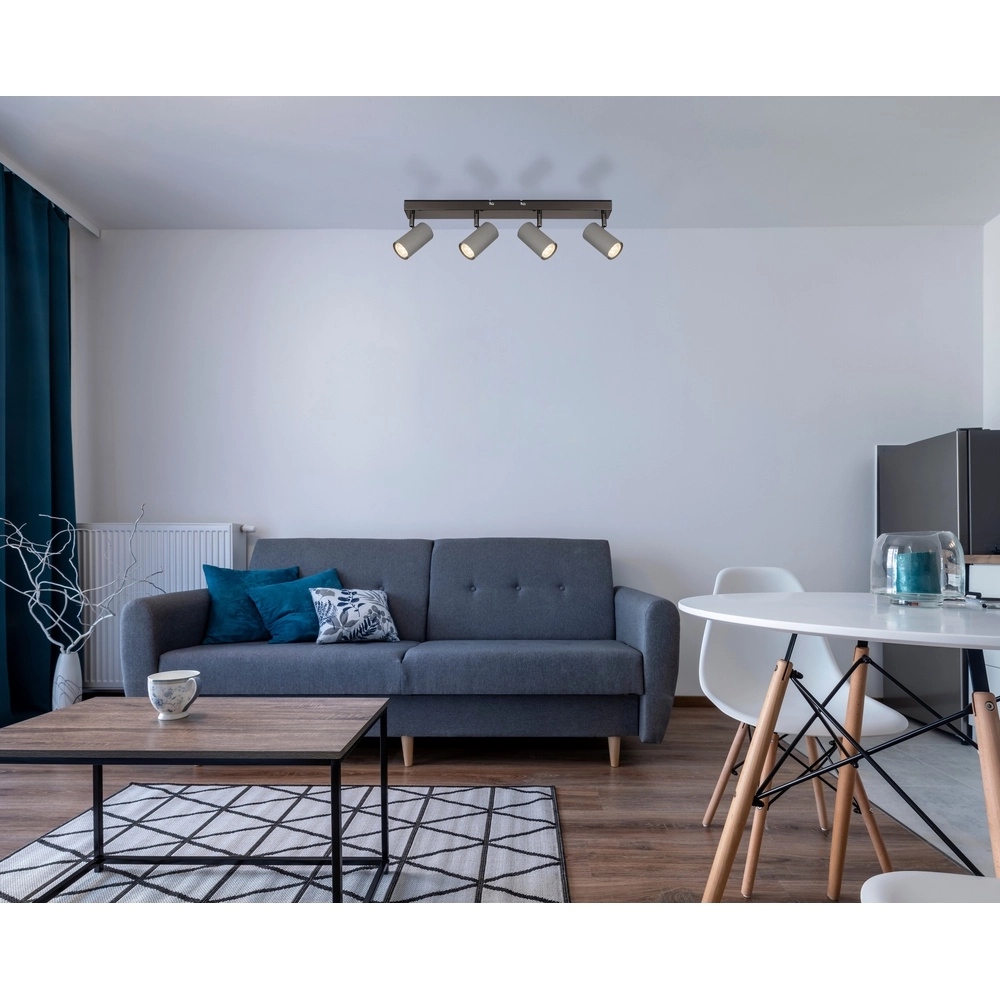 Lampe de plafond à 4 lumières Robby Bronze à fusil Globo 9007371471553