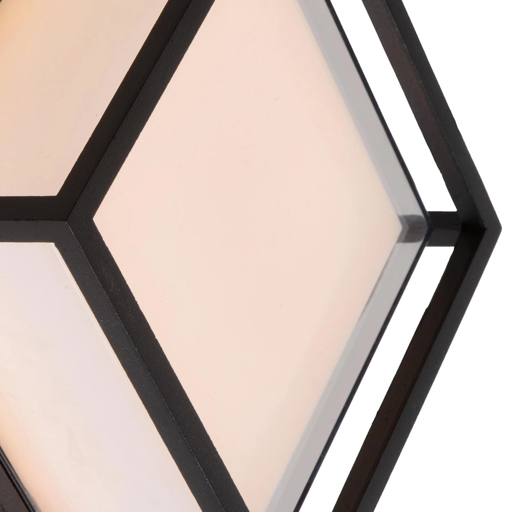 Lampe murale de conception Singa Led IP54 noir Lucide 5411212151827