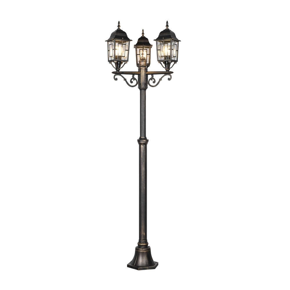 Lanterne Volturno 3 couronne brun antique