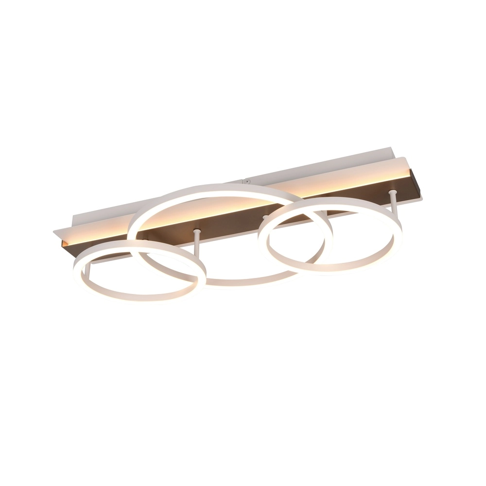 Lampe de plafond Romy marron moka 55cm
