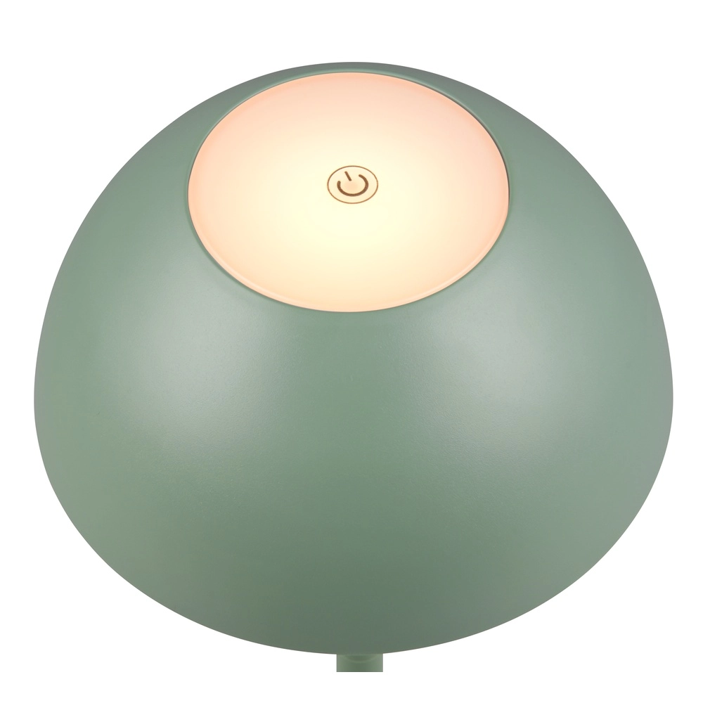 Lampe de table Ricardo vert pistache Ø 13,5cm Trio 4017807601800