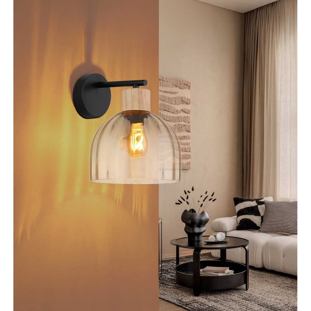 Lampe murale Swanson Noir Globo 9007371586646