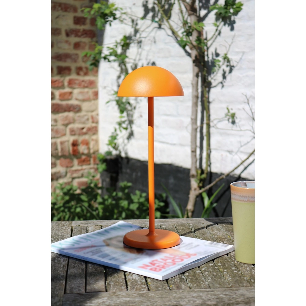 Lampe de table rechargeable Joy IP54 orange Lucide 5411212151988