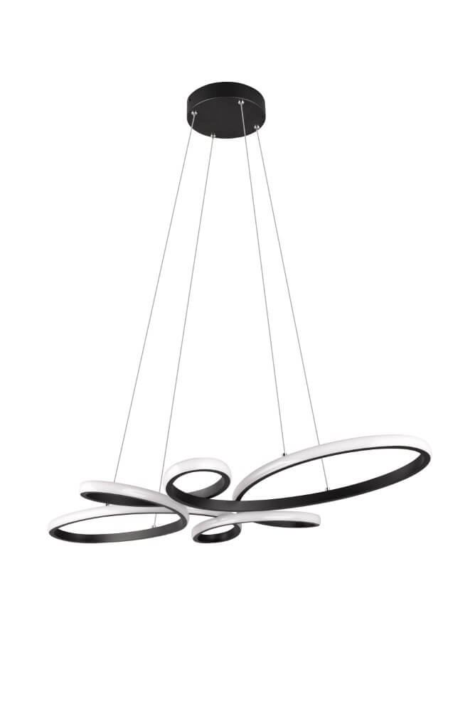 Lampe suspendue design Fly noir Trio 4017807600926