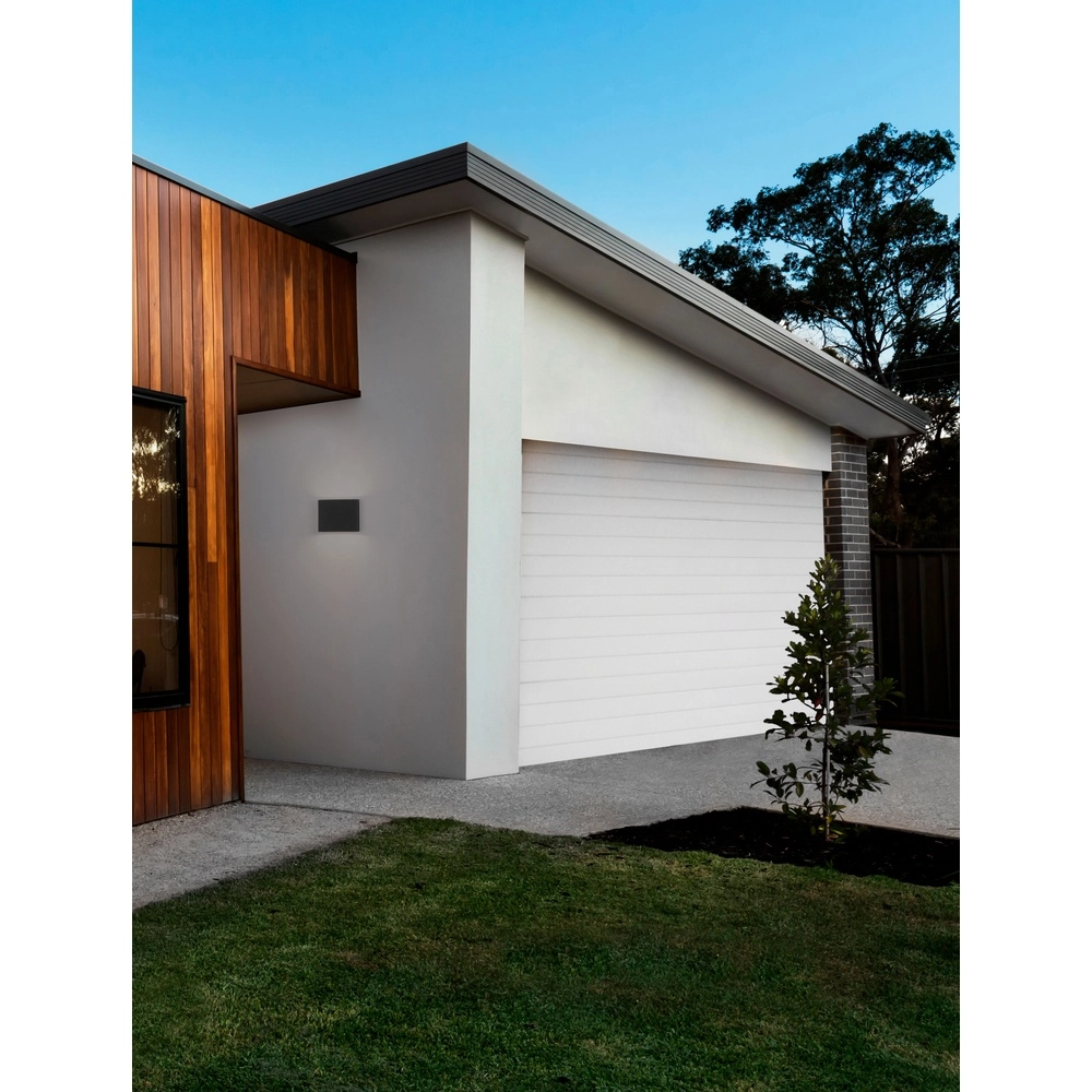 Spot mural épuré Tick Plaquette haut et bas noir Lyora 5212017453631