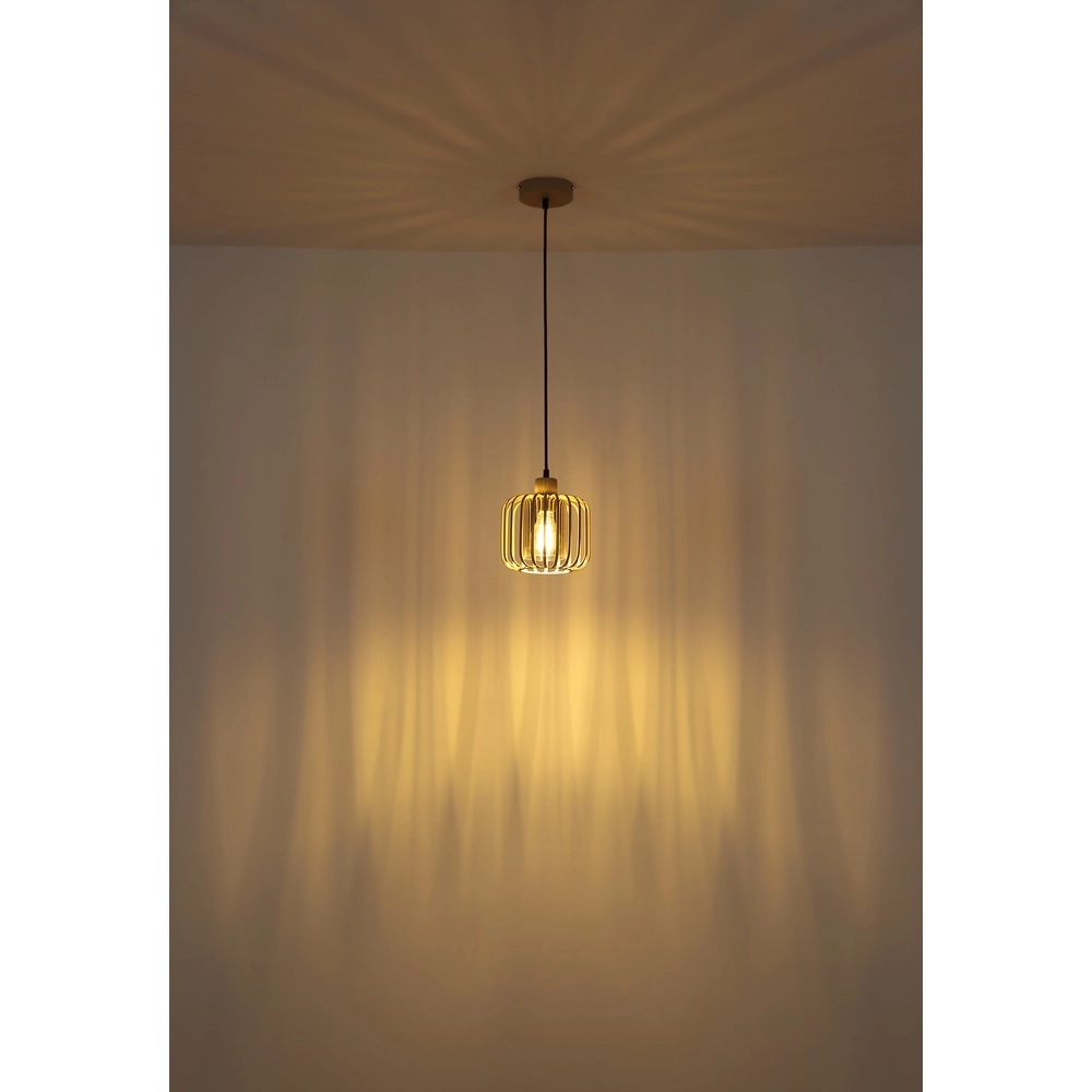 Suspension 1 lumière Alfred brun sable Ø 18cm Globo 9007371525614