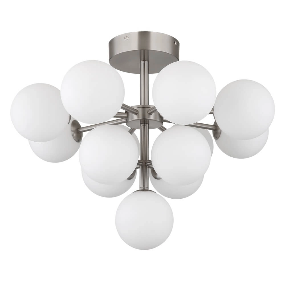 Plafonnier en nickel Grappy 13 lumières Globo 9007371459124