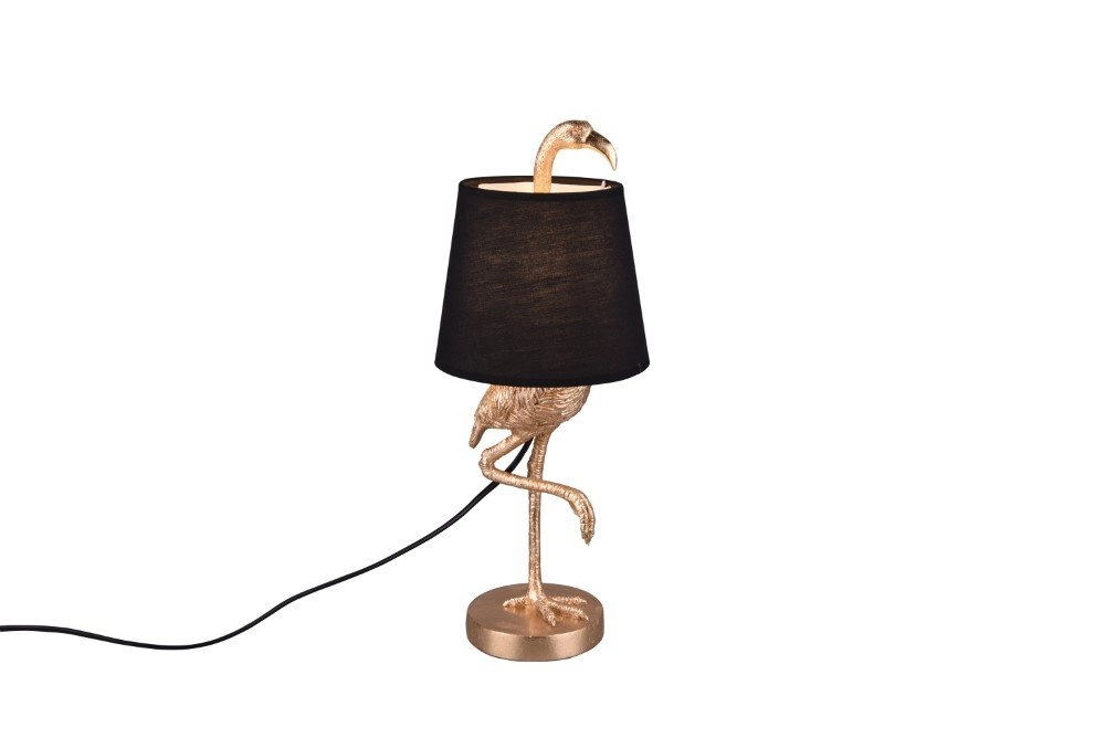 Lampe de table Lola or avec du noir Lampe de table Lola or avec du noir