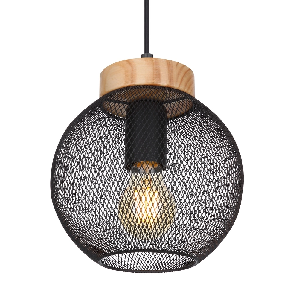Lampe suspendue Pablo Maille noire Globo 9007371423552