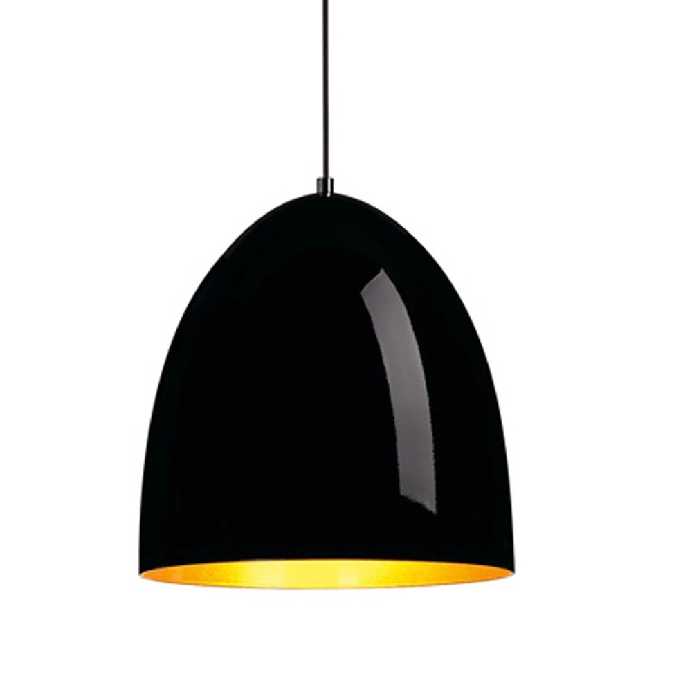 Lampe à suspension Para Cone 30 noir avec de l'or Lampe à suspension Para Cone 30 noir avec de l'or