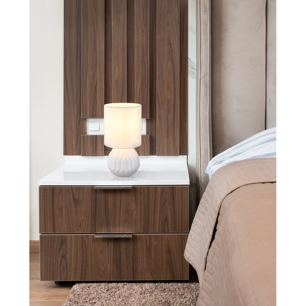Lampe de table de conception Sylas Blanc Globo 9007371487493