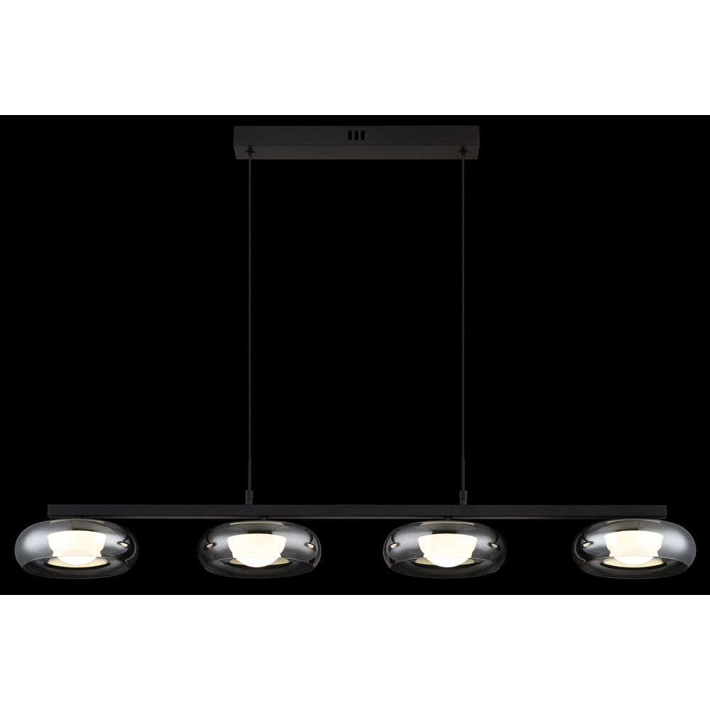 Lampe pendante de conception Carlene Noir à 4 lumières Globo 9007371569182