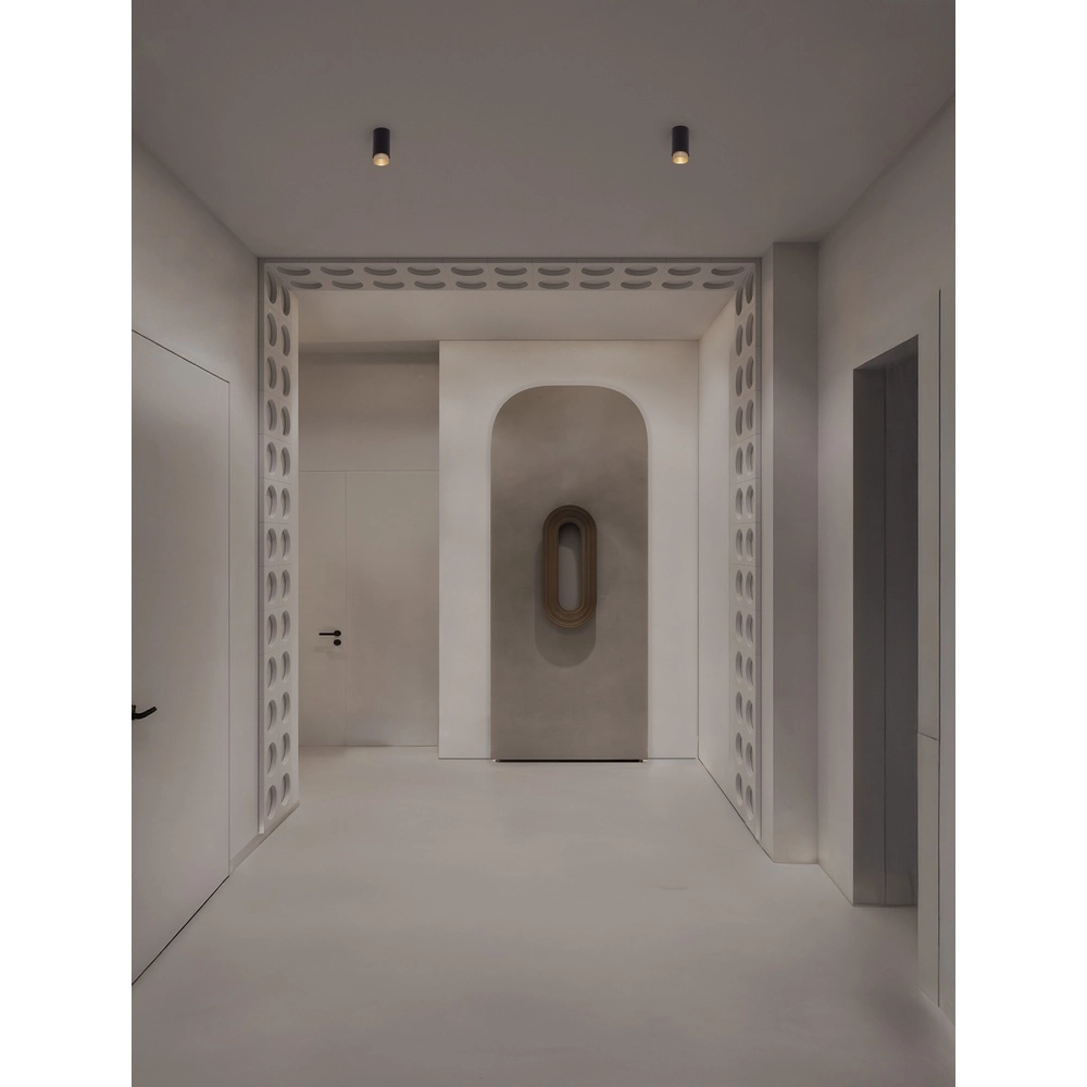 Spot de plafond Nessi noir avec or Lyora 5212017475121