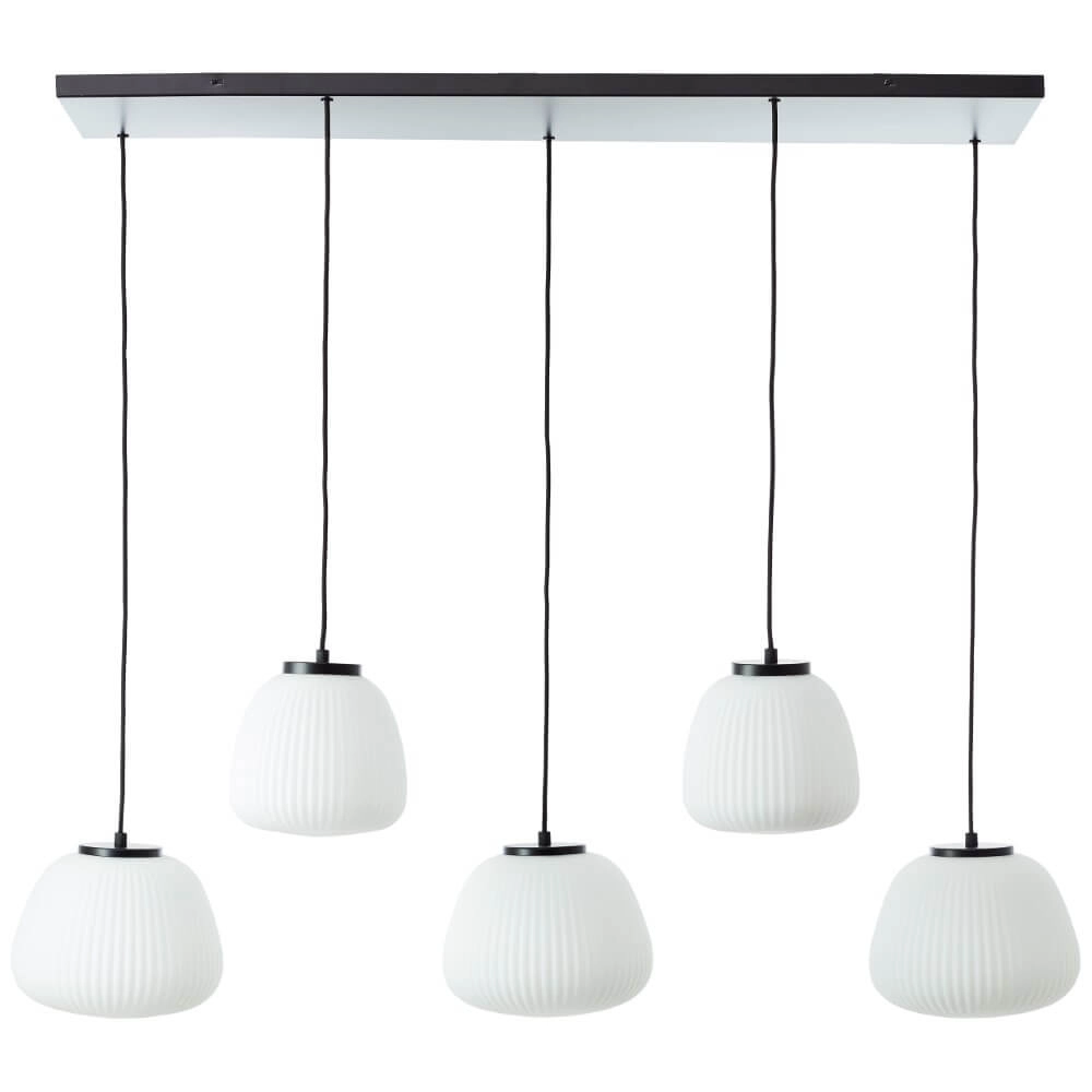 Lampe suspendue Kaizen noir avec blanc Ø 35cm Brilliant 4004353447198