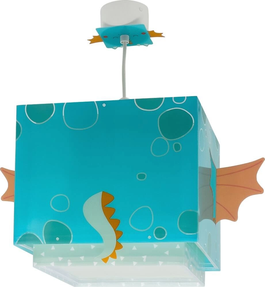 Lampe suspendue design Little Dragon bleu avec du blanc Dalber 8420406643823