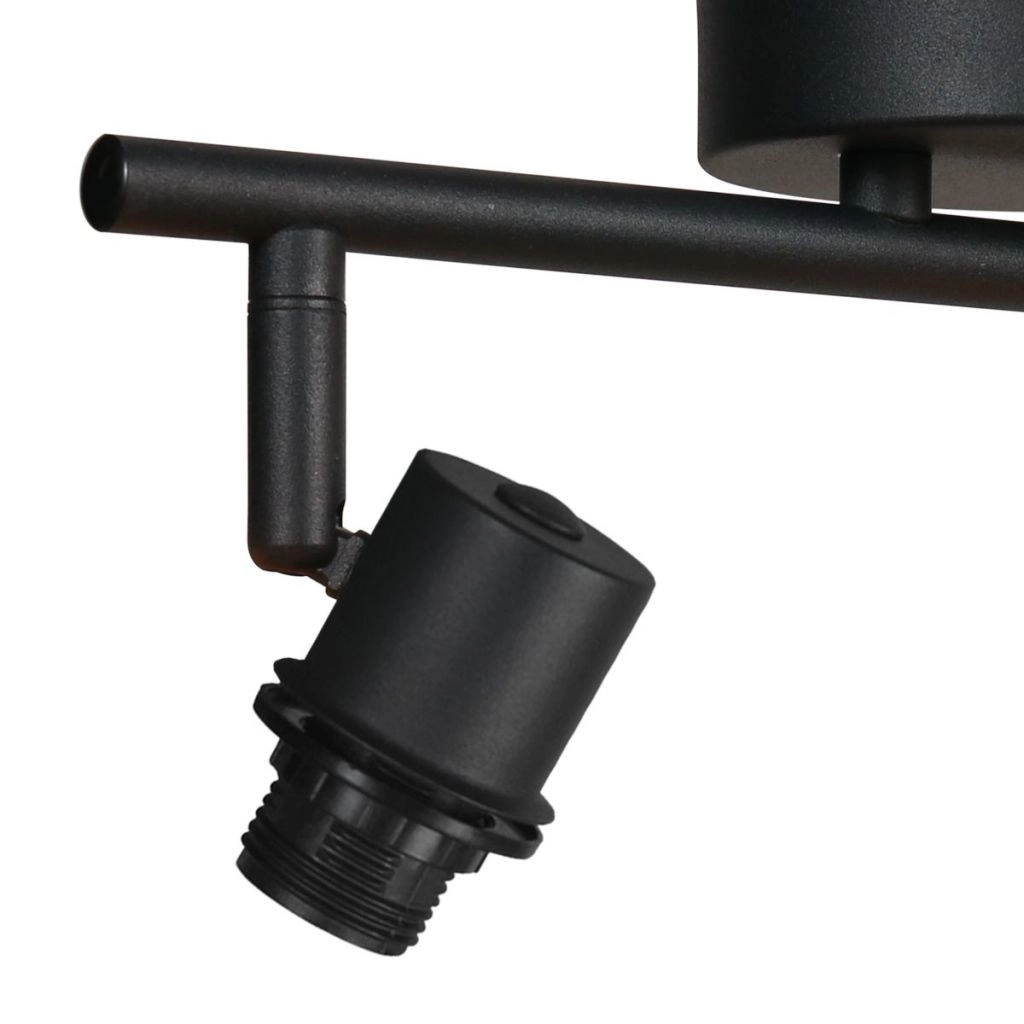 Lampe de plafond à deux lampes Sumba avec des lunettes en bambou de 12 cm Steinhauer 8712746182828