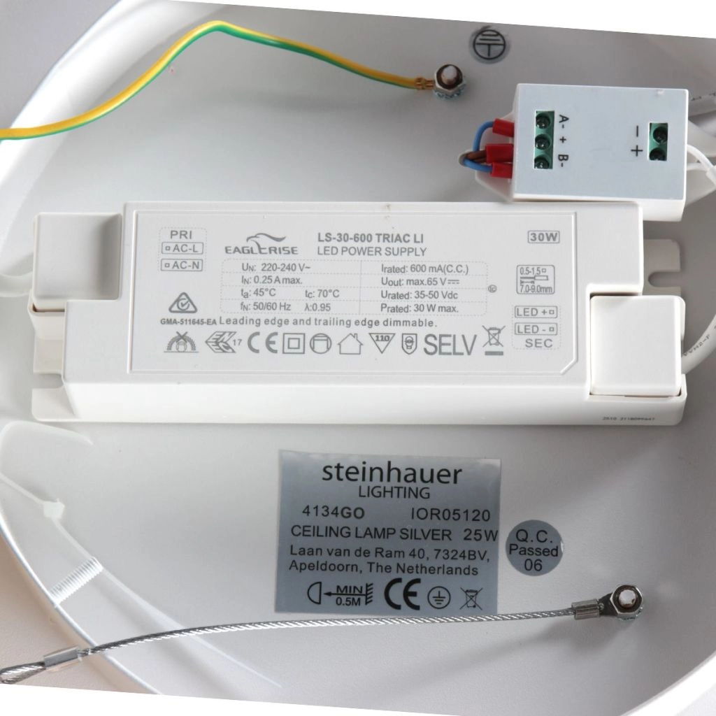 Lampe de plafond à design Ringlux or Ø 30cm Steinhauer 8712746180909