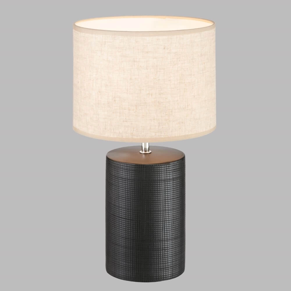 Lampe de table Bois Ø 24 cm Fischer & Honsel 4003694506601