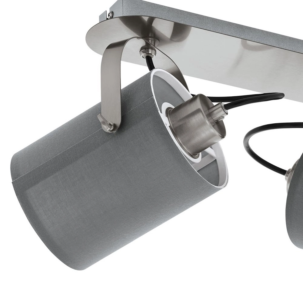 Spot de plafond design Villabate 2-gris clair Eglo 9002759981396
