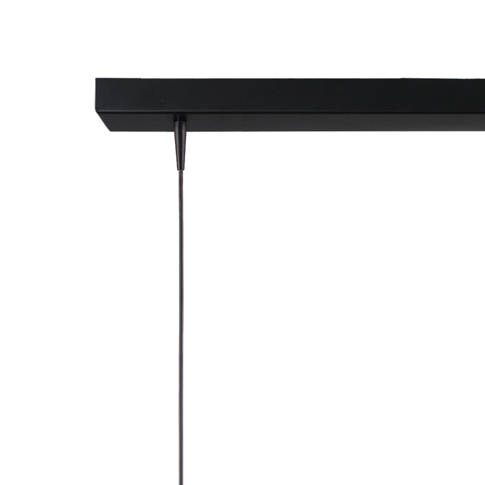 Lampe suspendue à 4 lumières Scala 130 cm nickel noir Ø 20 cm Masterlight 8718121296616