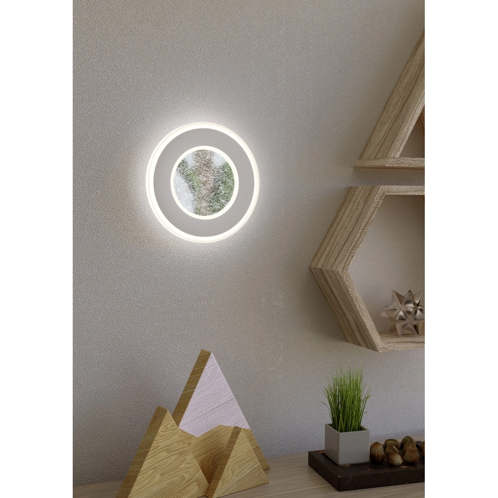 Lumière murale LED Macchioni Ø 20cm - blanc Eglo 9008606316281